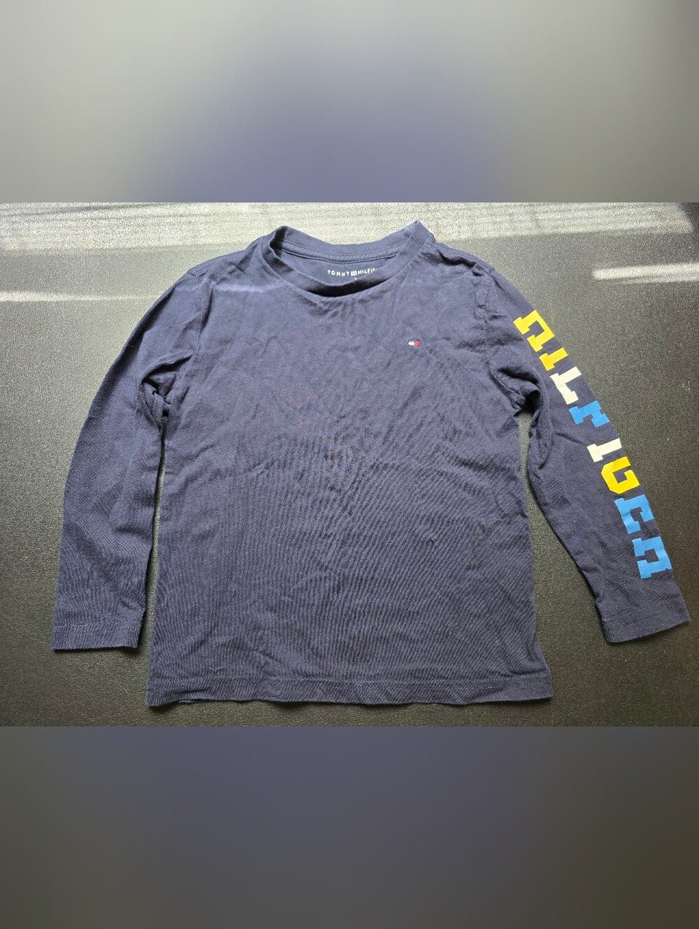 Tommy Hilfiger Men's Long Sleeve Crewneck Shirt - Navy